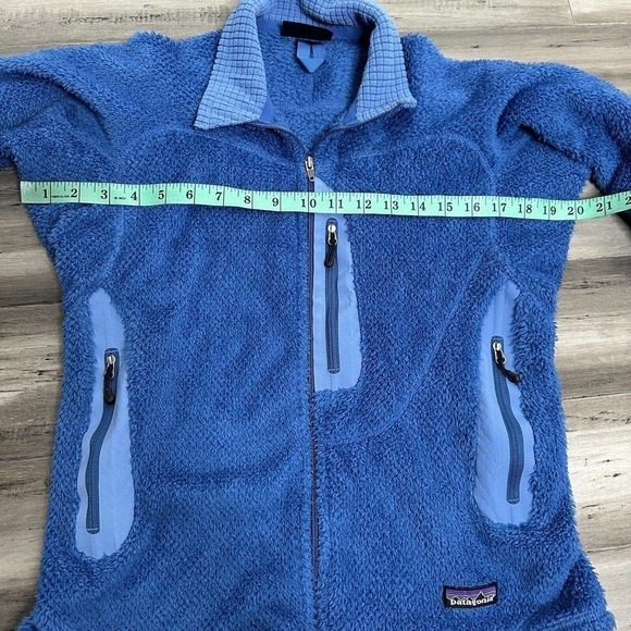 Patagonia Polar Tech Fleece Jacket Women's Blue No Size Tag Fits Like S - Picture 6 of 7